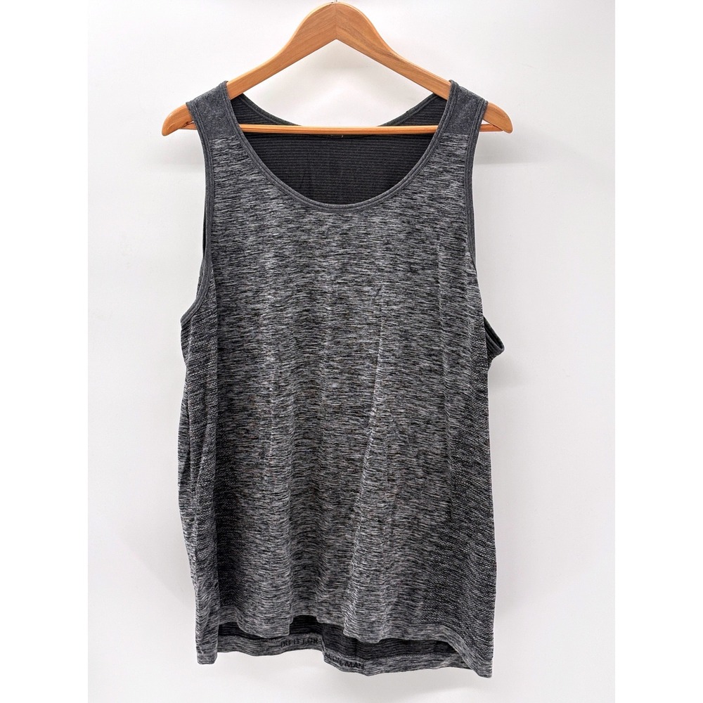 Lululemon Tank Top Metal Vent Gray Men Size XXL Gym Run Workout Athletic